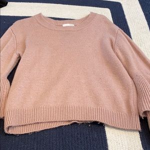 ruffle sleeve sweater